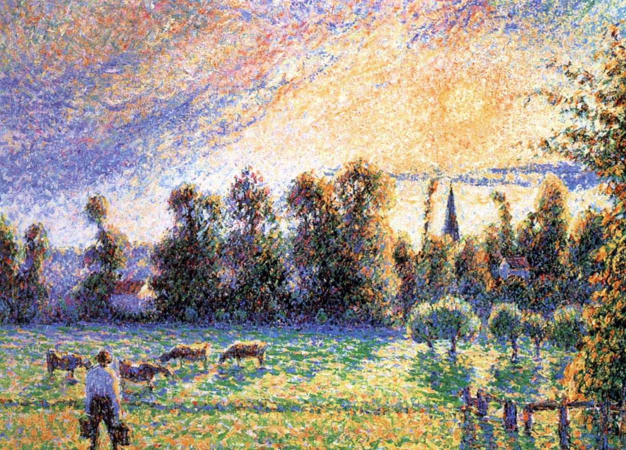 Camille Pissarro Sunset